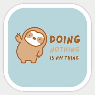 Doing Nothing Sloth Sticker